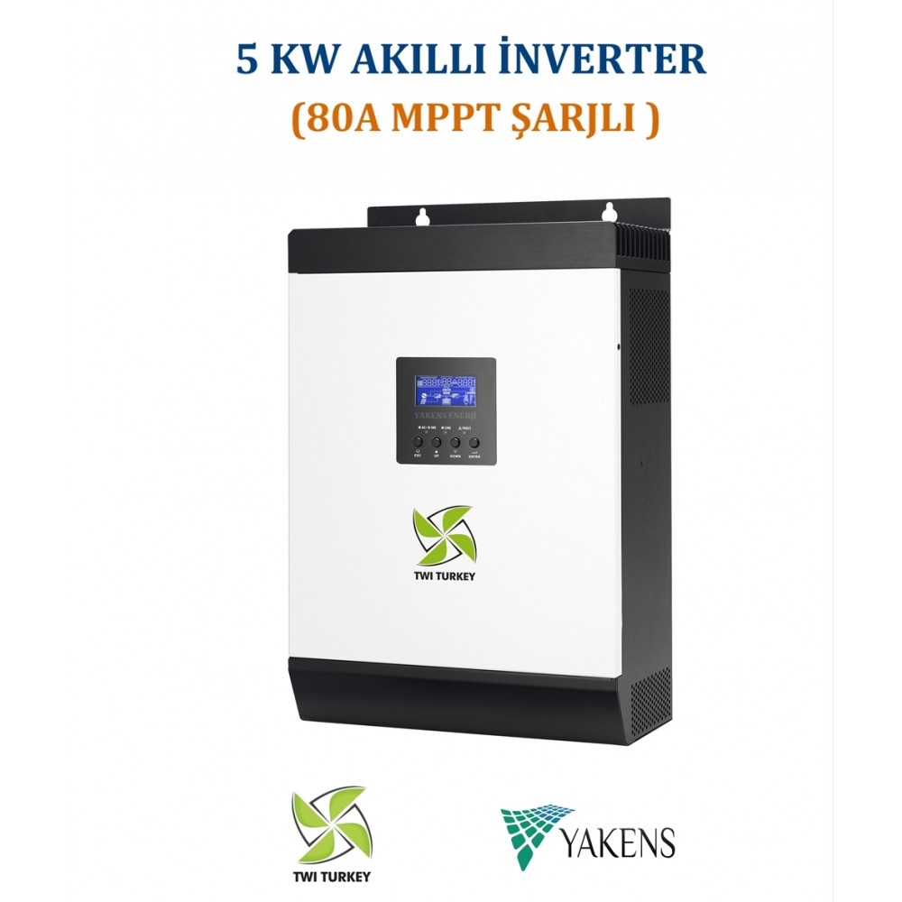 5000W / 48V Twi Akıllı inverter (Mppt 80AH Şarj Paralellenebilir)